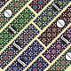 Pandahall elite 90pc 9 couleurs motif floral savon fait main étiquette en papier DIY-PH0005-81-5