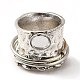 Вращающееся овальное кольцо из сплава со стеклом RJEW-F123-04AS-1