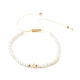 Verstellbare geflochtene Perlenarmbänder aus Nylonfaden BJEW-JB06450-01-1