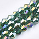 Electroplate Glass Beads Strands EGLA-Q118-6mm-B15-1