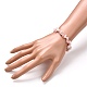 Bracelets extensibles en perles d'opale rose naturelle BJEW-JB06618-3