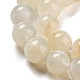 Natürlichen weißen Mondstein Perlen Stränge G-I268-A-8mm-01-3