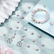 Hobbiesay 3 fili di perline di opale rosa imitazione naturale G-HY0001-63-5