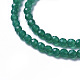 Natürliche grüne Onyx Achat Perlen Stränge G-F596-12B-2mm-3