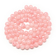 Chapelets de perles en verre craquelé peint DGLA-Q023-6mm-YS50-2