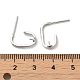 Серьги-пусеты из овального серебра 925 пробы с родиевым покрытием и микропаве из кубического циркония. STER-P056-09P-3