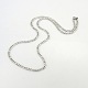 Men's Casual Style 304 Stainless Steel Figaro Chain Necklaces STAS-O037-17P-2