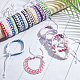 Anattasoul Set di braccialetti con cordoncino intrecciato in cotone e lino fatti a mano in 20 colori BJEW-AN0001-62-5