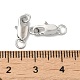 Brass Lobster Claw Clasps KK-P249-05A-P-3