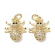 Латунные микро проложить кубического циркония подвески KK-L253-31G-1
