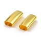 真鍮製チューブビーズ  カーブチューブ  ゴールドカラー  23.5x9x6mm  穴：8.5x5mm KK-D040-07G-3