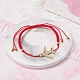 Airliner brass micro pave cubic zirconia airliner link pulsera para chica adolescente mujer BJEW-JB07038-2