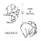 Shegrace elegante anillo de plata de ley chapado en rodio 925 JR390B-2