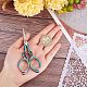 SUNNYCLUE 1Pc Small Embroidery Sewing Scissors Detail Shears Vintage Sharp Tip Scissor Stainless Steel Scissors for Cutting Fabric Craft Knitting Threading Needlework Artwork Handicraft DIY Tool TOOL-WH0139-35-3