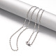 304 Stainless Steel Lumachina Chain Necklaces NJEW-F195-03B-P-2
