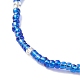 Ensemble de bracelets de cheville extensibles en perles de verre 9pcs 9 couleurs AJEW-AN00485-5