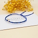 Miyuki Seed Braided Bead Bracelet with Open Star BJEW-P269-31E-3