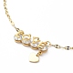 Ion Plating(IP) 304 Stainless Steel with Rhinestone Pendant Necklace NJEW-K252-07G-2