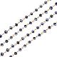 Handmade Rondelle Glass Beads Chains for Necklaces Bracelets Making AJEW-JB00037-03-1