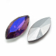Cabujones de cristal con rhinestone RGLA-T020-7x15mm-07-2
