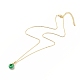 Rondelle set di gioielli con perle di giada naturale della Malesia SJEW-JS01237-6