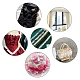 Cheriswelry 25 yards 5 couleurs rubans de polyester en mousseline de soie plissée à double niveaux ORIB-CW0001-01-9
