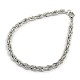 Fashionable 304 Stainless Steel Rope Chain Bracelet Making STAS-A028-B054P-1