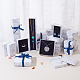 Benecreat 12 упаковка с эффектом белого мрамора прямоугольные картонные коробки для ювелирных украшений подарочные коробки с губчатой вставкой CBOX-BC0001-21-7
