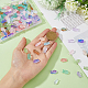 DICOSMETIC 220Pcs 11 Colors Transparent Spray Painted Glass Beads GLAA-DC0001-22-3