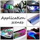 BENECREAT 2 Colors Self Adhesive Car Headlight Sticker DIY-BC0012-20-6