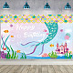 Polyester hängende Banner Kindergeburtstag AJEW-WH0190-032-4