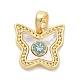 Подвески из латуни с микропаве из циркония KK-M303-01G-07-1