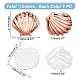 GLOBLELAND 3PCS Starfish Jewelry Dish Ceramic Shell-shaped Ring Holder Trinket Tray Ring Holder Dish for Holding Rings Necklaces Earrings Bracelets AJEW-GL0001-44-2