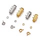 Brass Magnetic Slide Lock Clasps KK-TA0007-17-4