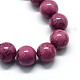 Chapelets de perles en turquoise synthétique teintée TURQ-R032-12mm-XSS15-2