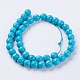 Chapelets de perles en turquoise synthétique G-E456-47A-10mm-2