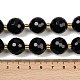 Натуральные бусины из черного оникса (окрашенные и нагретые) G-C249-A11-16mm-6