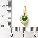 Латунь стекло кулоны KK-U050-14G-4