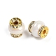 Бусины из смолы с латунными стразами рондель KK-H490-05G-07-2