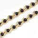 Electroplate Brass Acrylic Beads Handmade Chains CHC-M002-07-FF-1
