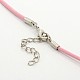 Leather Cord Necklace Making MAK-F002-M-3