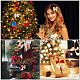 Gorgecraft 5cards5色ベルベット蝶結びリボン  DIYのクリスマスツリーの飾り用  パーティーギフト飾る  ミックスカラー  12個/カード DIY-GF0003-47-5