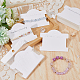 DICOSMETIC 150Pcs White Bracelet Display Cards Rectangle Jewelry Card with 150Pcs Transparent Bags Bracelet Hanging Cards Hair Clip Display Organizer Cards for Jewelry Display DIY-DC0001-96-5