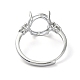 Регулируемые настройки для кольца-солитера из стерлингового серебра 925 шт. STER-K179-04P-3