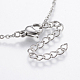 304 Stainless Steel Pendant Necklaces NJEW-K107-23A-3
