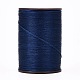平らなワックス糸ストリング  マイクロマクラメコード  革縫い用  マリンブルー  0.8mm  約109.36ヤード（100m）/ロール X-YC-P003-A09-1