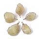 Dyed Natural White Jade Wire Wrapped Pendants G-N326-15D-1