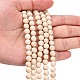 Natural Fossil Beads Strands G-E110-6mm-2-3