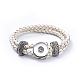 Création de bracelet avec pression en cuir AJEW-R022-07-2