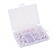 497pcs 5 cuentas de perlas de imitación de plástico abs arco iris de estilo OACR-YW0001-07F-4